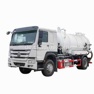 Howo 4x2 12 cbm 12000 Liter Vakuumabwassersaugwagen